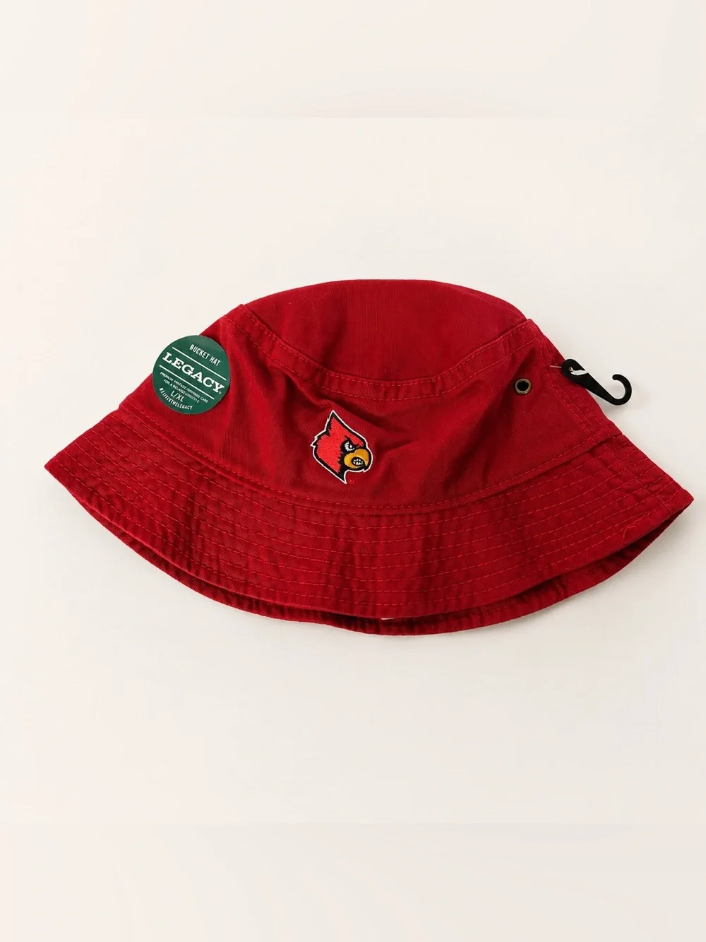 Logo cardinals red twill bucket hat L/XL